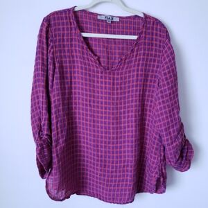 Flax roll up sleeve linen shirt